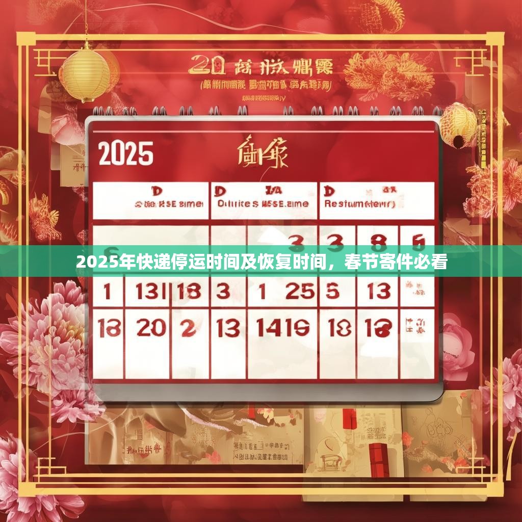 2025年快递停运时间及恢复时间，春节寄件必看