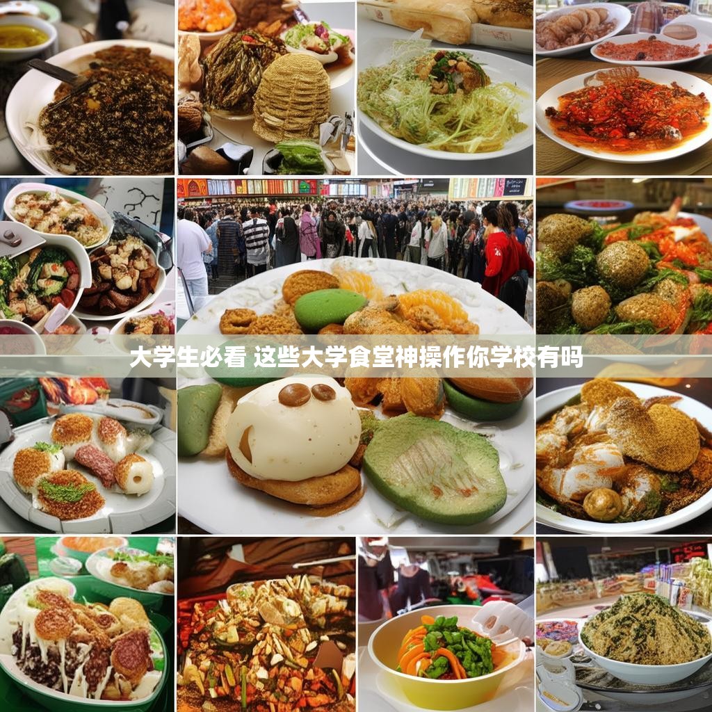 大学生必看 这些大学食堂神操作你学校有吗